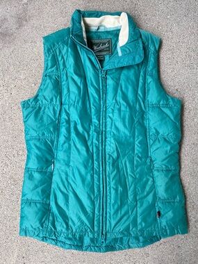 Woolrich Teal Quilted Sleeveless Vest